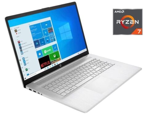 Ноутбук HP 17-cp067gb / 17.3" (1920x1080) IPS / AMD Ryzen 7 5700U (8 (16) ядер по 1.8 - 4.3 GHz) / 16 GB DDR4 / 256 GB SSD + 1000 GB HDD / AMD Radeon RX Vega 8 / WebCam / Win 11 Ноутбук HP 17-cp067gb / 17.3" (1920x1080) IPS / AMD Ryzen 7 5700U (8 (16) ядер по 1.8 - 4.3 GHz) / 16 GB DDR4 / 256 GB SSD + 1000 GB HDD / AMD Radeon RX Vega 8 / WebCam / Win 11