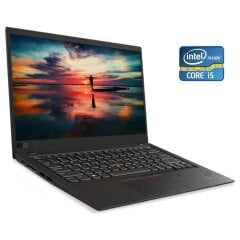 Ультрабук Б-клас Lenovo ThinkPad X1 Carbon G6 / 14" (1920x1080) IPS / Intel Core i5-8250U (4 (8) ядра по 1.6 - 3.4 GHz) / 8 GB DDR3 / 256 GB SSD / Intel UHD Graphics 620 / WebCam / Win 10 Pro