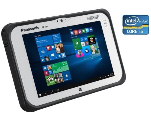 Защищенный планшет Panasonic Toughpad FZ-M1 / 7" (1280x800) TN Touch / Intel Core i5-4302Y (2 (4) ядра по 1.6 - 2.30 GHz) / 8 GB DDR3 / 256 GB SSD / Intel HD Graphics 4200 / WebCam / Win 10 Pro