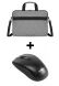 Сумка для ноутбука Ritar 15.6" Q130 Grey + Беспроводная мышь Maxxter Mr-420 Wireless Black