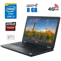 Игровой ноутбук Dell Latitude E5570 / 15.6" (1920x1080) IPS / Intel Core i5-6300U (2 (4) ядра по 2.4 - 3.0 GHz) / 8 GB DDR4 / 256 GB SSD / AMD Radeon R7 M360, 2 GB DDR3, 64-bit / WebCam / 4G Modem