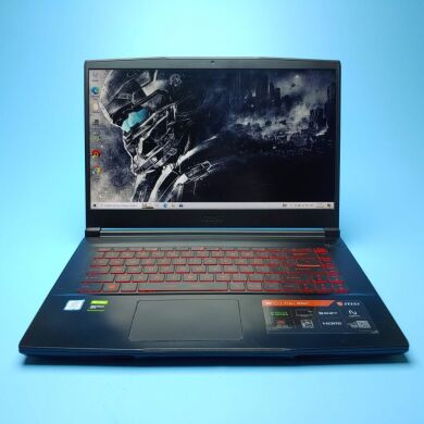 Ігровий ноутбук MSI GF63 Thin 9SC / 15.6" (1920x1080) IPS / Intel Core i5-9300H (4 (8) ядра по 2.4 - 4.1 GHz) / 16 GB DDR4 / 512 GB SSD / nVidia GeForce GTX 1650 Max-Q, 4 GB GDDR6, 128-bit / WebCam / Win 10 Home