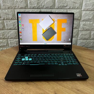 Ігровий ноутбук Asus TUF Gaming A15 FA506QE / 15.6" (1920x1080) IPS / AMD Ryzen 7 5800H (8 (16) ядер по 3.2 - 4.4 GHz) / 16 GB DDR4 / 512 GB SSD / nVidia GeForce RTX 3050 Ti, 4 GB GDDR6, 128-bit / WebCam Ігровий ноутбук Asus TUF Gaming A15 FA506QE / 15.6" (1920x1080) IPS / AMD Ryzen 7 5800H (8 (16) ядер по 3.2 - 4.4 GHz) / 16 GB DDR4 / 512 GB SSD / nVidia GeForce RTX 3050 Ti, 4 GB GDDR6, 128-bit / WebCam