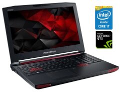 Игровой ноутбук Б-класс Acer Predator 15 G9-591 / 15.6" (1920x1080) IPS / Intel Core i7-6700HQ (4 (8) ядра по 2.6 - 3.5 GHz) / 32 GB DDR4 / 256 GB SSD + 1000 GB HDD / nVidia GeForce GTX 980M, 4 GB GDDR5, 256-bit / WebCam