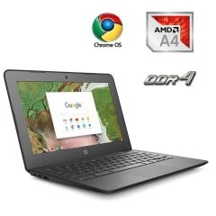 Нетбук HP ChromeBook 11A G8 EE / 11.6" (1366x768) TN / AMD A4-9120C (2 ядра по 1.6 - 2.4 GHz) / 4 GB DDR4 / 16 GB eMMC / AMD Radeon R4 Graphics / WebCam / ChromeOS