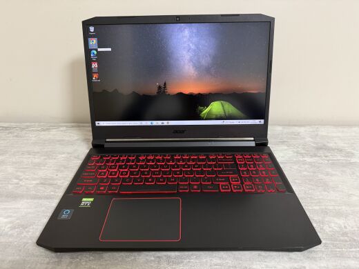 Ігровий ноутбук Б-клас Acer Nitro 5 AN515-55-53E5 / 15.6" (1920x1080) IPS / Intel Core i5-10300H (4 (8) ядра по 2.5 - 4.5 GHz) / 16 GB DDR4 / 512 GB SSD / nVidia GeForce RTX 3050, 4 GB GDDR6, 128-bit / WebCam / Win 10 Home