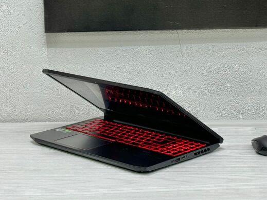 Ігровий ноутбук Acer Nitro 5 AN515-55 / 15.6" (1920x1080) IPS / Intel Core i7-10750H (6 (12) ядер по 2.6 - 5.0 GHz) / 16 GB DDR4 / 512 GB SSD M.2 / nVidia GeForce GTX 1650 Ti, 4 GB GDDR6, 128-bit / WebCam / Win 11 Home