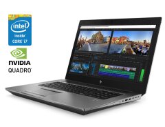 Мобільна робоча станція HP ZBook 17 G5 / 17.3" (1920x1080) IPS / Intel Core i7-8850H (6 (12) ядра по 2.6 - 4.3 GHz) / 32 GB DDR4 / 512 GB SSD / nVidia Quadro P3200, 6 GB GDDR5, 192-bit / WebCam / Win 10 Pro