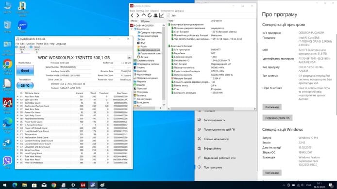 Мобільна робоча станція Lenovo Thinkpad P51 / 15.6" (3840x2160) IPS / Intel Core i7-7820HQ (4 (8) ядра по 2.9 - 3.9 GHz) / 32 GB DDR4 / 256 GB SSD + 500 GB HDD / nVidia Quadro M2200, 4 GB GDDR5, 128-bit / WebCam