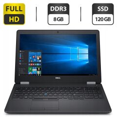 Ноутбук Dell Latitude E5570 / 15.6" (1920x1080) TN / Intel Core i5-6200U (2 (4) ядра по 2.3 - 2.8 GHz) / 8 GB DDR4 / 120 GB SSD / Intel HD Graphics 520 / WebCam / HDMI