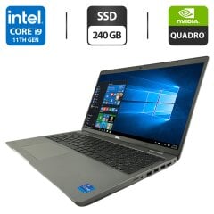 Мобильная рабочая станция Dell Precision 3561 / 15.6" (1920x1080) IPS / Intel Core i9-11950H (8 (16) ядра по 5.0 GHz) / 16 GB DDR4 / 240 GB SSD / nVidia Quadro T600, 4 GB GDDR6, 128-bit / WebCam