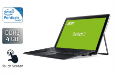 Нетбук-трансформер Б-класс Acer Switch SW312-31 / 12.2" (1920x1080) IPS Touch / Intel Pentium N4200 (4 ядра по 1.1 - 2.5 GHz) / 4 GB DDR3 / 64 GB SSD / Intel HD Graphics 505 / WebCam / USB-C