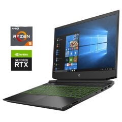Игровой ноутбук Б-класс HP Pavilion Gaming 15-ec2031ua / 15.6" (1920x1080) IPS / AMD Ryzen 5 5600H (6 (12) ядер по 3.3 - 4.2 GHz) / 16 GB DDR4 / 512 GB SSD NVMe / nVidia GeForce RTX 3050, 4 GB GDDR6, 128-bit / WebCam