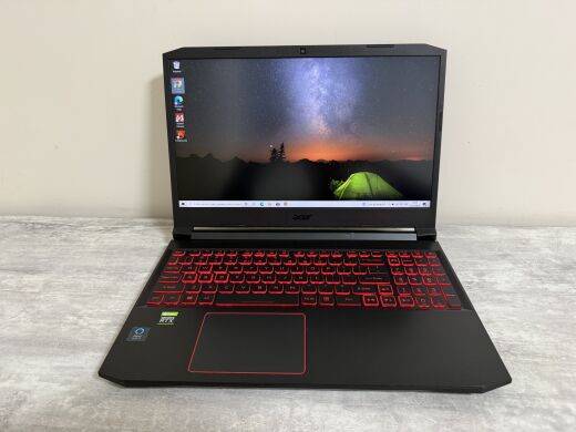 Ігровий ноутбук Б-клас Acer Nitro 5 AN515-55-53E5 / 15.6" (1920x1080) IPS / Intel Core i5-10300H (4 (8) ядра по 2.5 - 4.5 GHz) / 16 GB DDR4 / 512 GB SSD / nVidia GeForce RTX 3050, 4 GB GDDR6, 128-bit / WebCam / Win 10 Home