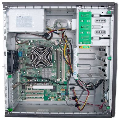 HP 8000 Tower / Intel® Core™2 Quad Q9400 (4 ядра по 2.66GHz) / 8GB DDR3 / 500GB HDD / nVidia GeForce GT 1030 2GB GDDR5 / DVD-RW