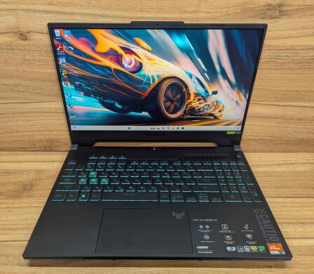 Игровой ноутбук Asus TUF Gaming A15 FA507XU / 15.6" (1920x1080) IPS / AMD Ryzen 9 7940HS (8 (16) ядер по 4.0 - 5.2 GHz) / 16 GB DDR5 / 480 GB SSD / nVidia GeForce RTX 4050, 6 GB GDDR6, 96-bit / WebCam / Windows 11 Игровой ноутбук Asus TUF Gaming A15 FA507XU / 15.6" (1920x1080) IPS / AMD Ryzen 9 7940HS (8 (16) ядер по 4.0 - 5.2 GHz) / 16 GB DDR5 / 480 GB SSD / nVidia GeForce RTX 4050, 6 GB GDDR6, 96-bit / WebCam / Windows 11