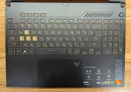 Игровой ноутбук Asus TUF Gaming A15 FA507XU / 15.6" (1920x1080) IPS / AMD Ryzen 9 7940HS (8 (16) ядер по 4.0 - 5.2 GHz) / 16 GB DDR5 / 480 GB SSD / nVidia GeForce RTX 4050, 6 GB GDDR6, 96-bit / WebCam / Windows 11 Игровой ноутбук Asus TUF Gaming A15 FA507XU / 15.6" (1920x1080) IPS / AMD Ryzen 9 7940HS (8 (16) ядер по 4.0 - 5.2 GHz) / 16 GB DDR5 / 480 GB SSD / nVidia GeForce RTX 4050, 6 GB GDDR6, 96-bit / WebCam / Windows 11