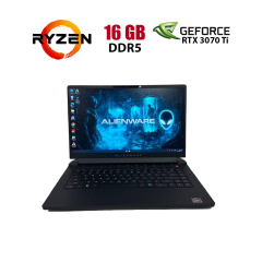 Игровой ноутбук Б-класс Dell Alienware M15 R7 / 15.6" (2560x1440) IPS / AMD Ryzen 7 6800H (8 (16) ядер по 3.2 - 4.7 GHz) / 16 GB DDR5 / 1000 GB SSD / nVidia GeForce RTX 3070 Ti, 8 GB GDDR6, 256-bit / WebCam