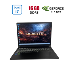 Игровой ноутбук Б-класс Gigabyte G6X 9KG / 15.6" (1920x1080) IPS / Intel Core i7-13650HX (14 (20) ядер по 3.6 - 4.9 GHz) / 16 GB DDR5 / 512 GB SSD / nVidia GeForce RTX 4060, 8 GB GDDR6, 128-bit / WebCam