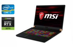 Ігровий ноутбук Б-клас MSI MS-17G1 / 17.3" (1920x1080) IPS / Intel Core i7-9750H (6 (12) ядер по 2.6 - 4.5 GHz) / 16 GB DDR4 / 512 GB SSD / nVidia GeForce RTX 2070, 8 GB GDDR6, 256-bit / WebCam / Windows 10