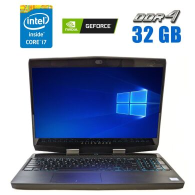 Игровой ноутбук Dell Alienware M15 / 15.6" (3840x2160) IPS / Intel Core i7-8750H (6 (12) ядер по 2.2 - 4.1 GHz) / 32 GB DDR4 / 512 GB SSD / nVidia GeForce RTX 2070 Max-Q, 8 GB GDDR6, 256-bit / WebCam