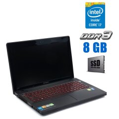 Игровой ноутбук Lenovo IdeaPad Y510p / 15.6" (1920x1080) TN / Intel Core i7-4700MQ (4 (8) ядра по 2.4 - 3.4 GHz) / 8 GB DDR3 / 120 GB SSD + 1000 GB HDD / nVidia GeForce GT 755M, 4 GB GDDR5, 128-bit / WebCam / HDMI