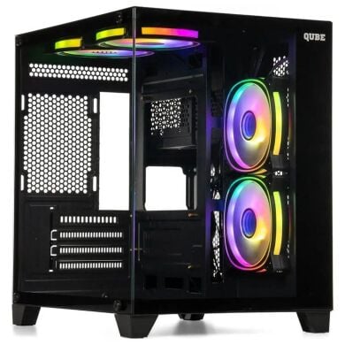 Ігровий ПК FORSAGE REEF GBNU3 Black Tower / AMD Ryzen 5 8400F (6 (12) ядер по 4.2 - 4.7 GHz) / 8 GB DDR5 / 480 GB SSD / nVidia GeForce GTX 1660 Ti, 6 GB GDDR6, 192-bit