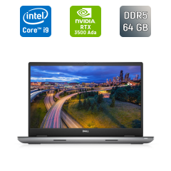 Мобільна робоча станція Б-клас Dell Precision 7780 / 17.3" (3840x2160) IPS / Intel Core i9-13950HX (24 (32) ядра по 2.2 - 5.5 GHz) / 64 GB DDR5 / 1000 GB SSD / nVidia RTX 3500 Ada, 12 GB GDDR6, 192-bit / WebCam / Windows 11