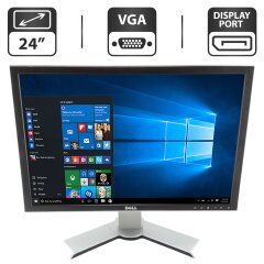 Монітор Dell 2408WFP / 24" (1920x1200) TN / VGA, DVI, HDMI, DisplayPort, USB-Hub / VESA 100x100 / Кабель живлення