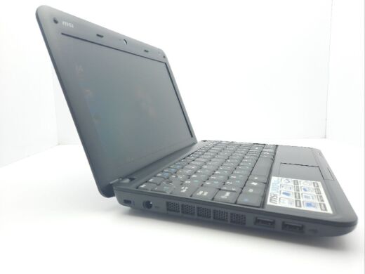 Нетбук MSI U90/U100 / 10" (1024x600) TN / Intel Atom N280 (1 ядро 1.66 GHz) / 2 GB DDR2 / 160 GB HDD / Intel GMA 950 Graphics / WebCam Нетбук MSI U90/U100 / 10" (1024x600) TN / Intel Atom N280 (1 ядро 1.66 GHz) / 2 GB DDR2 / 160 GB HDD / Intel GMA 950 Graphics / WebCam
