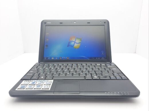 Нетбук MSI U90/U100 / 10" (1024x600) TN / Intel Atom N280 (1 ядро 1.66 GHz) / 2 GB DDR2 / 160 GB HDD / Intel GMA 950 Graphics / WebCam Нетбук MSI U90/U100 / 10" (1024x600) TN / Intel Atom N280 (1 ядро 1.66 GHz) / 2 GB DDR2 / 160 GB HDD / Intel GMA 950 Graphics / WebCam