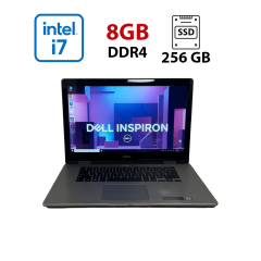 Ноутбук-трансформер Dell Inspiron 7579 x360 / 15.6" (1920x1080) IPS Touch / Intel Core i7-7500U (2 (4) ядра по 2.7 - 3.5 GHz) / 8 GB DDR4 / 256 GB SSD / Intel HD Graphics 620 / WebCam