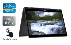 Ноутбук-трансформер Dell Latitude 7390 / 13.3" (1920x1080) IPS Touch / Intel Core i7-8650U (4 (8) ядра по 1.9 - 4.2 GHz) / 8 GB DDR4 / 256 GB SSD / Intel UHD Graphics 620 / WebCam / Windows 10