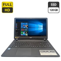 Ноутбук Acer Aspire ES1-572 / 15.6" (1920x1080) TN / Intel Core i3-6006U (2 (4) ядра по 2.0 GHz) / 8 GB DDR3 / 120 GB SSD / Intel HD Graphics 520 / WebCam / DVD-ROM