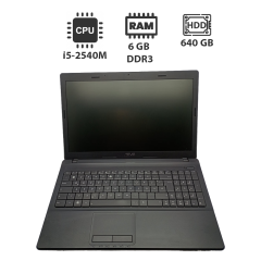 Ноутбук Asus k54 / 15.6" (1366x768) TN / Intel Core i5-2540M (2 (4) ядра по 2.6 - 3.3 GHz) / 6 GB DDR3 / 640 GB HDD / Intel HD Graphics 3000 / HDMI / WebCam