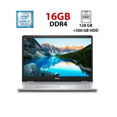 Ноутбук Б-клас Dell Inspiron 5584 / 15.6" (1920x1080) IPS / Intel Core i7-8565U (4 (8) ядер по 1.8 - 4.6 GHz) / 16 GB DDR4 / 128 GB SSD + 500 GB HDD / Intel UHD Graphics 620 / WebCam / HDMI