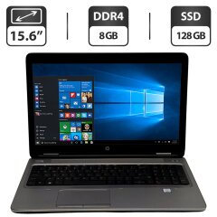 Ноутбук Б-клас HP ProBook 650 G2 / 15.6" (1366x768) TN / Intel Core i5-6300U (2 (4) ядра по 2.4 - 3.0 GHz) / 8 GB DDR4 / 128 GB SSD / Intel HD Graphics 520 / WebCam / Windows 10 Pro