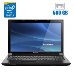 Ноутбук Б-клас Lenovo IdeaPad B560 / 15.6" (1366x768) TN / Intel Core i5-450M (2 (4) ядра по 2.4 - 2.66 GHz) / 6 GB DDR3 / 500 GB HDD / Intel HD Graphics / DVD-ROM