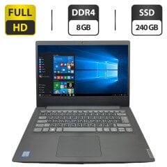 Ноутбук Б-клас Lenovo IdeaPad S145-15IWL / 15.6" (1920x1080) TN / Intel Core i5-8265U (4 (8) ядра по 1.6 - 3.9 GHz) / 8 GB DDR4 / 240 GB SSD / Intel UHD Graphics 620 / WebCam