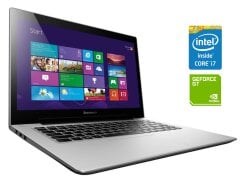 Ноутбук Б-класс Lenovo IdeaPad U430 / 14" (1920x1080) TN Touch / Intel Core i7-4500U (2 (4) ядра по 1.8 - 3.0 GHz) / 8 GB DDR3 / 256 GB SSD / nVidia GeForce GT 730M, 2 GB GDDR3, 128-bit / WebCam / Win 10 Home