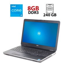 Ноутбук Б класс Dell Latitude E6540 / 15.6" (1366x768) TN / Intel Core i5-4310M (2 (4) ядра по 2.7 - 3.4 GHz) / 8 GB DDR3 / 240 GB SSD / AMD Radeon HD 8790M, 2 GB GDDR5, 128-bit / WebCam