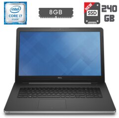 Ноутбук Dell Inspiron 17 5759 / 17.3" (1920x1080) IPS Touch / Intel Core i7-6500U (2 (4) ядра по 2.5 - 3.1 GHz) / 8 GB DDR3 / 240 GB SSD NEW / Intel HD Graphics 520 / WebCam / HDMI