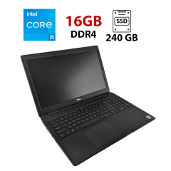 Ноутбук Dell Latitude 3500 / 15.6" (1920x1080) IPS / Intel Core i5-8265U (4 (8) ядра по 1.6 - 3.9 GHz) / 16 GB DDR4 / 240 GB SSD / Intel UHD Graphics 620 / WebCam
