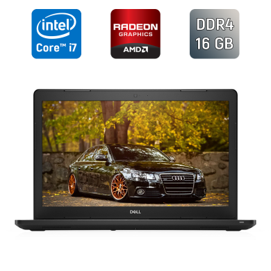 Ноутбук Dell Latitude 3580 / 15.6" (1920x1080) IPS / Intel Core i7-7500U (2 (4) ядра по 2.7 - 3.5 GHz) / 16 GB DDR4 / 500 GB SSD / AMD Radeon R5 M430, 2 GB DDR3, 64-bit / WebCam / Windows 10