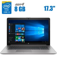 Ноутбук HP 17-by0061st Grey / 17.3" (1600x900) TN / Intel Core i3-8130U (2 (4) ядра по 2.2 - 3.4 GHz) / 8 GB DDR4 / 128 GB SSD / Intel UHD Graphics 620 / WebCam 