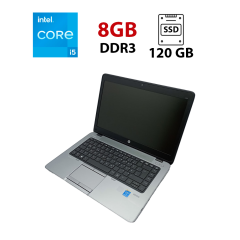 Ноутбук HP EliteBook 840 G1 / 14" (1366x768) TN / Intel Core i5-4300U (2 (4) ядра по 1.9 - 2.9 GHz) / 8 GB DDR3 / 120 GB SSD / Intel HD Graphics 4400 / WebCam