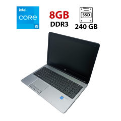 Ноутбук HP ProBook 650 / 15.6" (1920x1080) TN / Intel Core i5-4210M (2 (4) ядра по 2.6 - 3.2 GHz) / 8 GB DDR3 / 240 GB SSD / Intel HD Graphics 4600 / WebCam / HDMI
