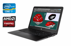 Ноутбук HP zBook 15u G3 / 15.6" (1920x1080) IPS / Intel Core i7-6600U (2 (4) ядра по 2.6 - 3.4 GHz) / 16 GB DDR4 / 512 GB SSD / AMD FirePro W4190M, 2 GB GDDR5, 128-bit / WebCam / Fingerprint / Windows 10