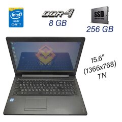 Ноутбук Lenovo IdeaPad 310-15ISK / 15.6" (1366x768) TN / Intel Core i7-6500U (2 (4) ядра по 2.5 - 3.1 GHz) / 8 GB DDR4 / 256 GB SSD / WebCam / DVD-ROM / USB 3.0 / HDMI