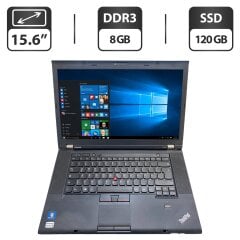 Ноутбук Lenovo ThinkPad T530i / 15.6" (1366x768) TN / Intel Core i5-3230M (2 (4) ядра по 2.6 - 3.2 GHz) / 8 GB DDR3 / 120 GB SSD / Intel HD Graphics 4000 / WebCam